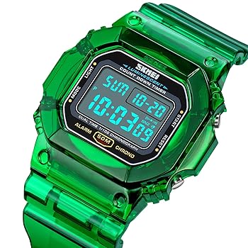Amazon | RNONDRY レディース メンズ デジタルウォッチ クリア